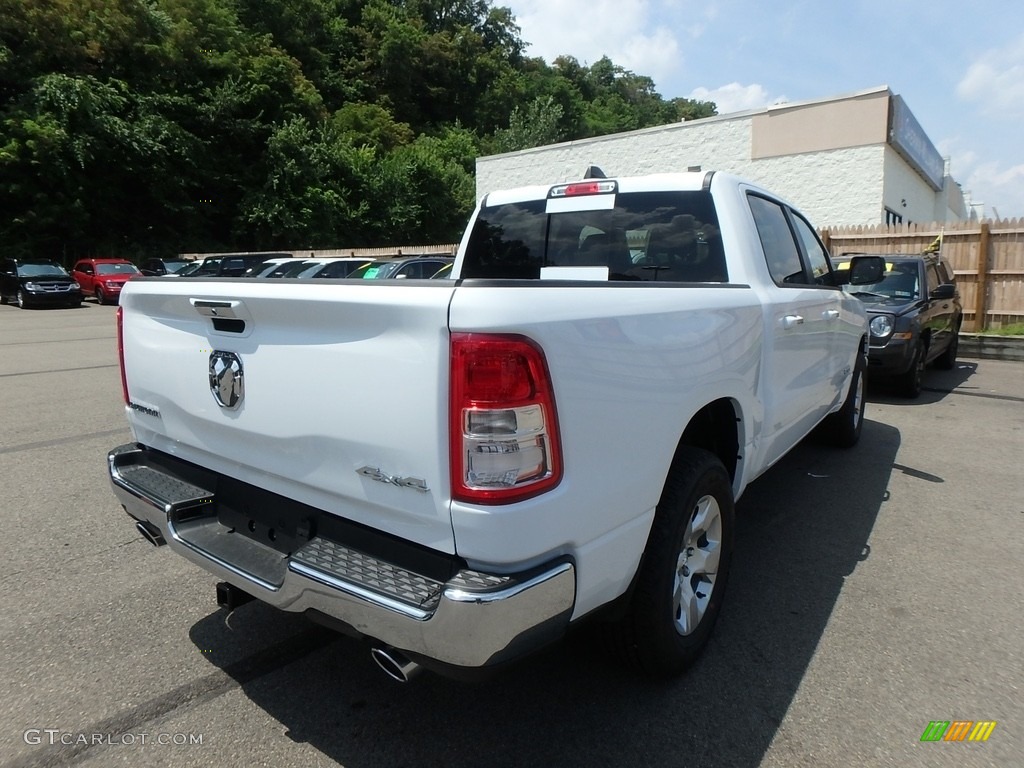 2019 1500 Big Horn Crew Cab 4x4 - Bright White / Black/Light Mountain Brown photo #5