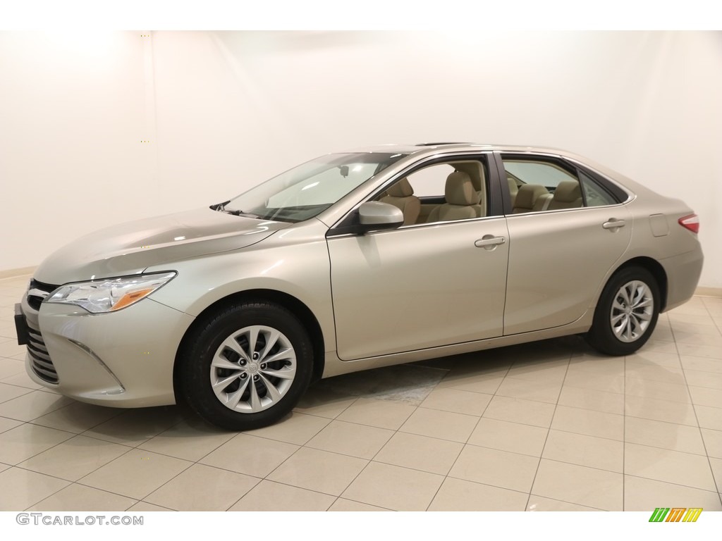 Creme Brulee Mica 2015 Toyota Camry LE Exterior Photo #128331993
