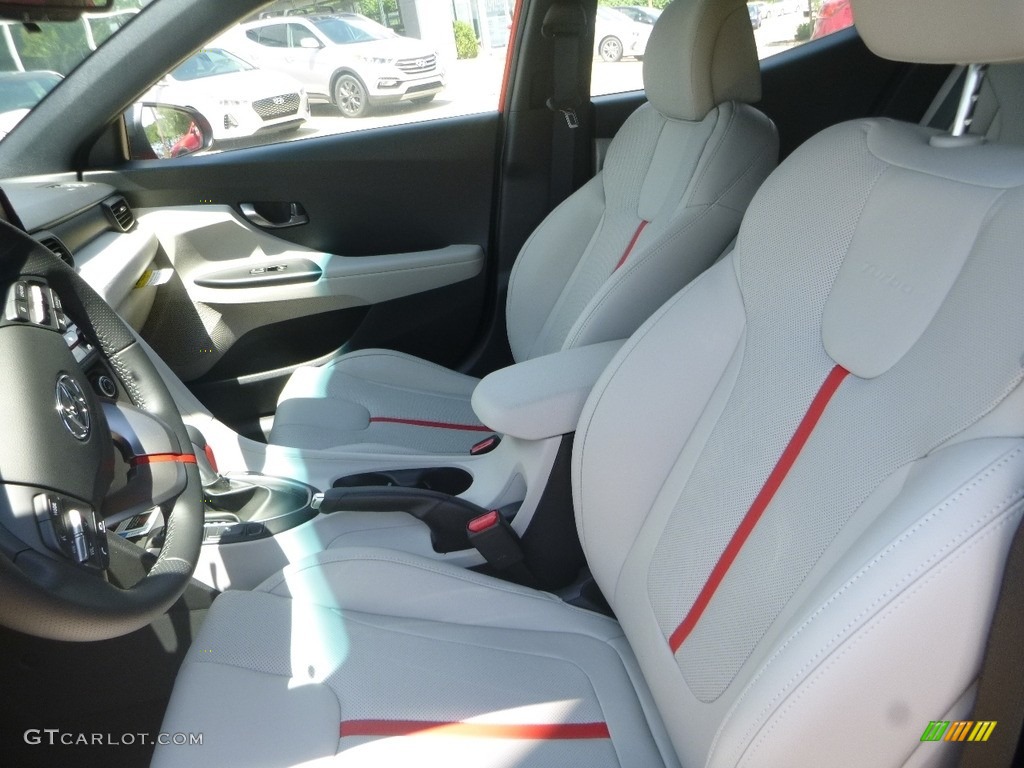 Gray Black Interior 2019 Hyundai Veloster Turbo Ultimate