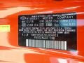  2019 Veloster Turbo Ultimate Sunset Orange Color Code TT1