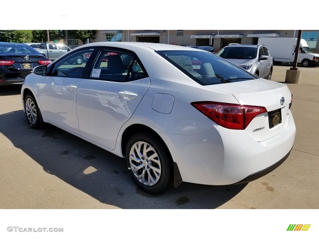 2019 Corolla LE - Super White / Ash/Dark Gray photo #2