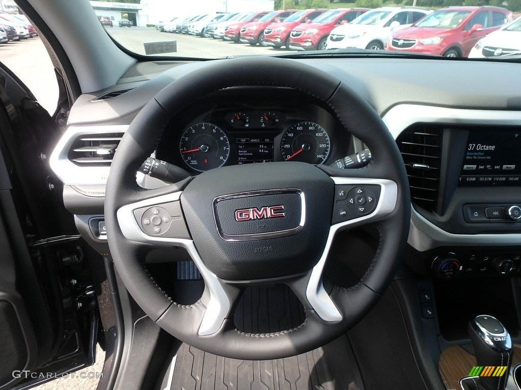 2019 GMC Acadia SLE AWD Jet Black Steering Wheel Photo #128335206