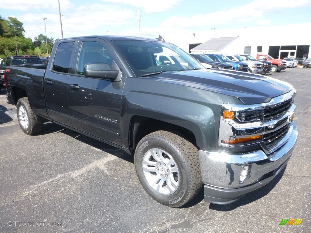 Graphite Metallic 2019 Chevrolet Silverado LD LT Double Cab 4x4 Exterior Photo #128336016