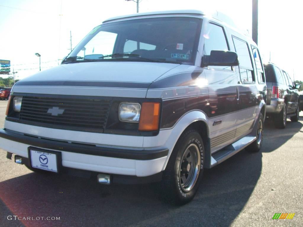 White Chevrolet Astro