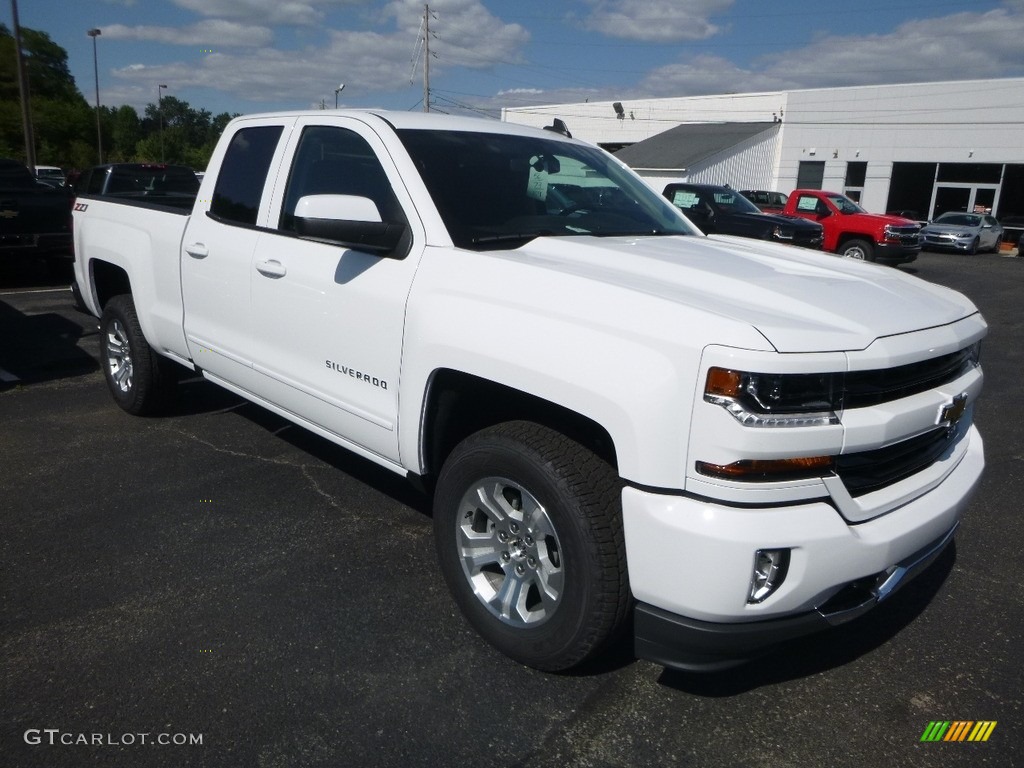 Summit White 2019 Chevrolet Silverado LD LT Z71 Double Cab 4x4 Exterior Photo #128337117