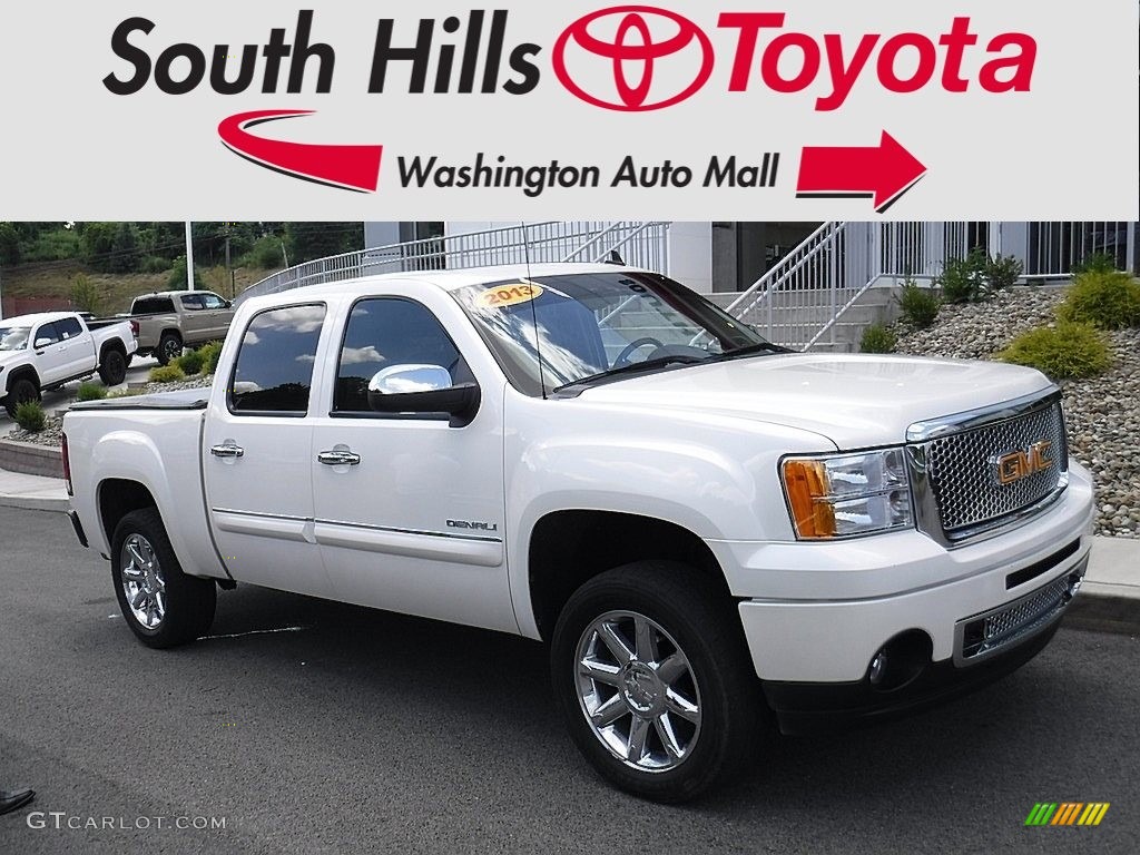 White Diamond Tricoat GMC Sierra 1500