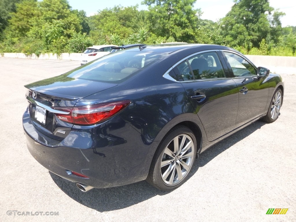2018 Mazda6 Signature - Deep Crystal Blue Mica / Black photo #2