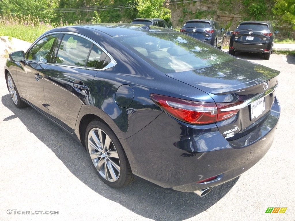 2018 Mazda6 Signature - Deep Crystal Blue Mica / Black photo #6