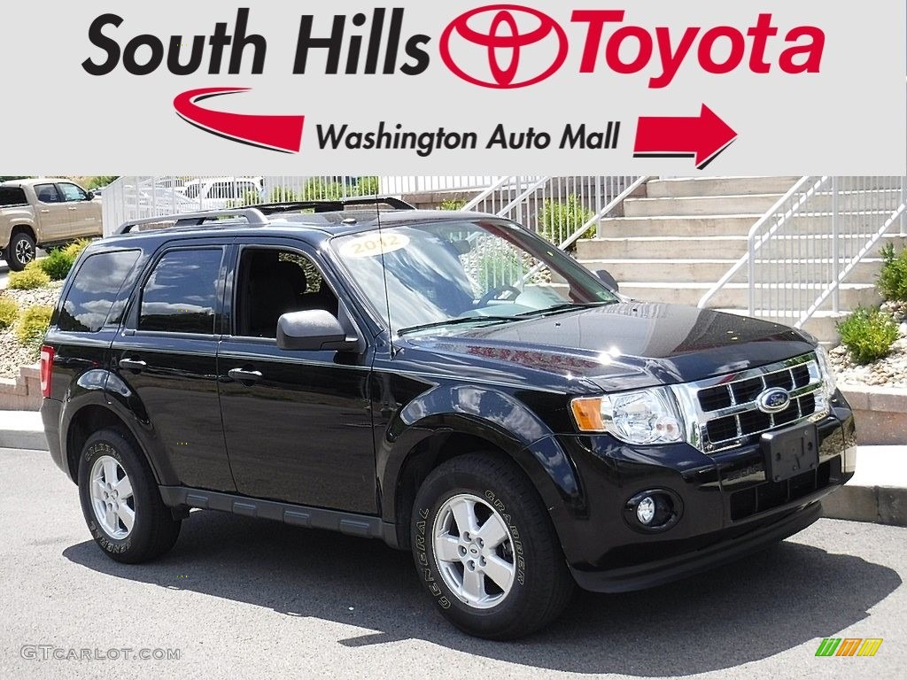 2012 Escape XLT 4WD - Ebony Black / Charcoal Black photo #1