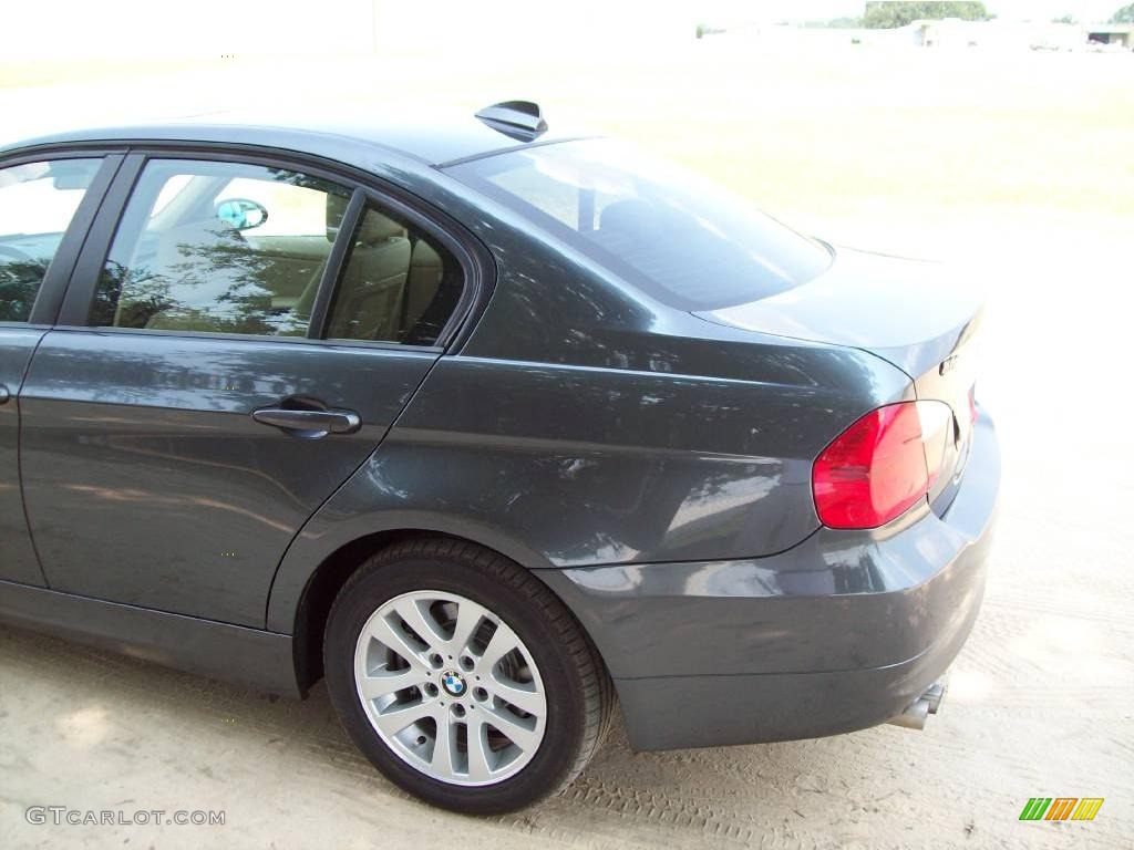 2007 3 Series 328i Sedan - Sparkling Graphite Metallic / Beige photo #6