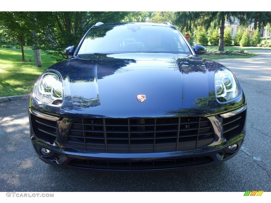 2018 Macan S - Night Blue Metallic / Black/Luxor Beige photo #2