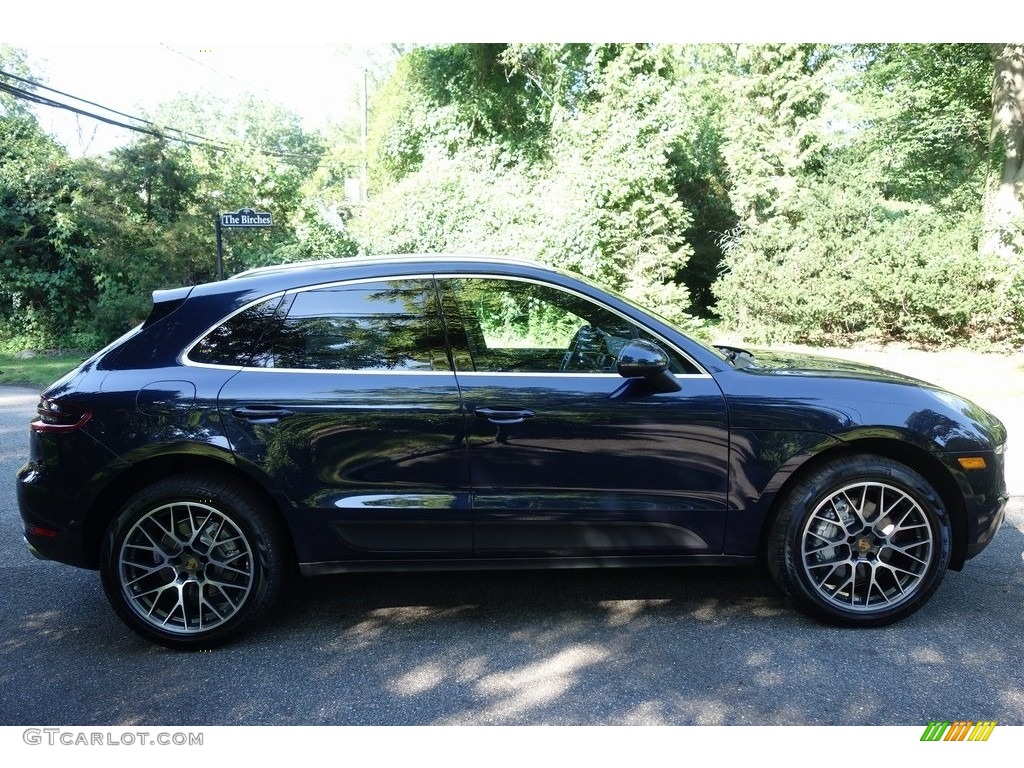 2018 Macan S - Night Blue Metallic / Black/Luxor Beige photo #3