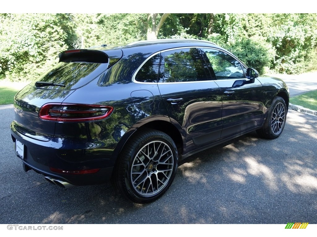2018 Macan S - Night Blue Metallic / Black/Luxor Beige photo #4