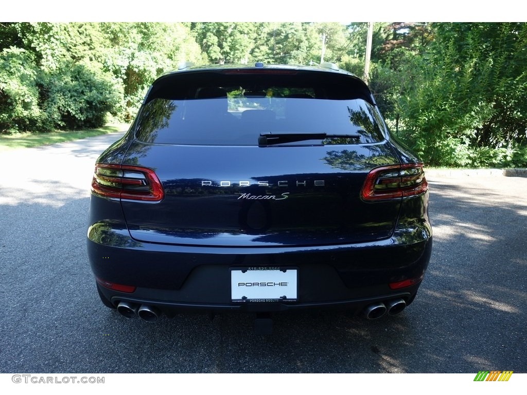 2018 Macan S - Night Blue Metallic / Black/Luxor Beige photo #5