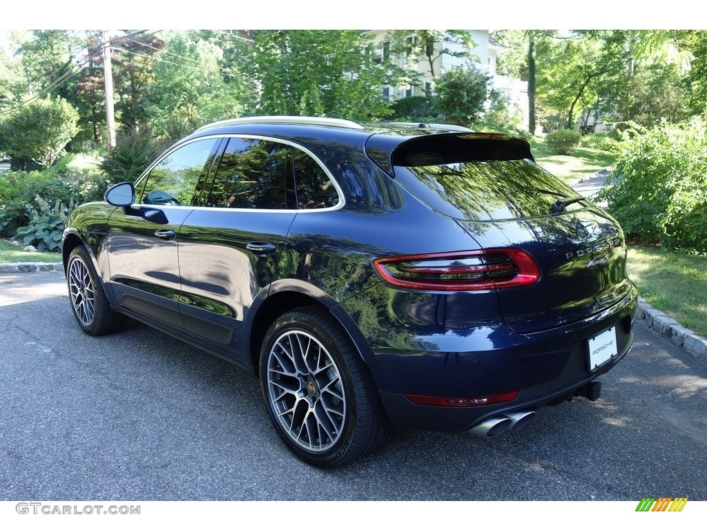 2018 Macan S - Night Blue Metallic / Black/Luxor Beige photo #6
