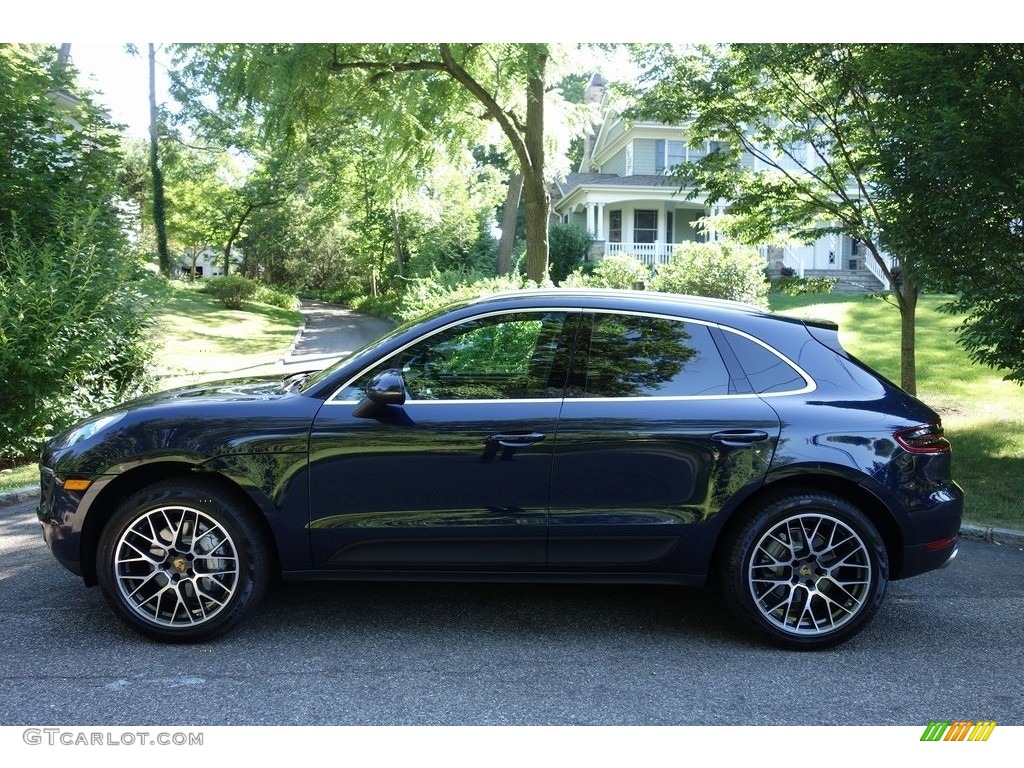 2018 Macan S - Night Blue Metallic / Black/Luxor Beige photo #7