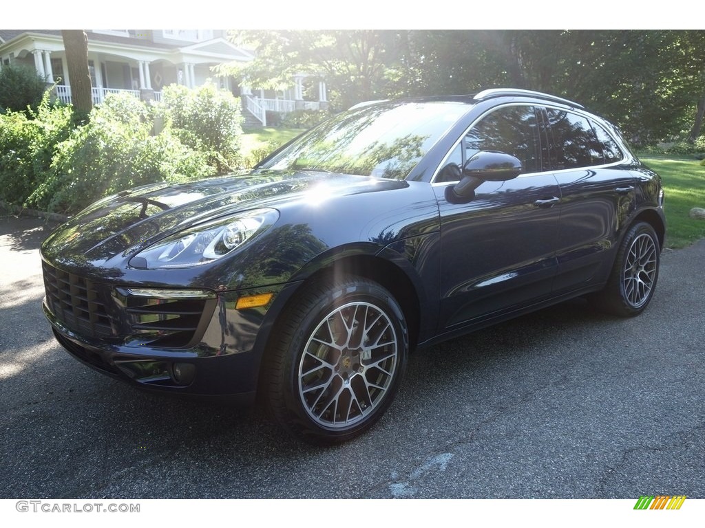 2018 Macan S - Night Blue Metallic / Black/Luxor Beige photo #8