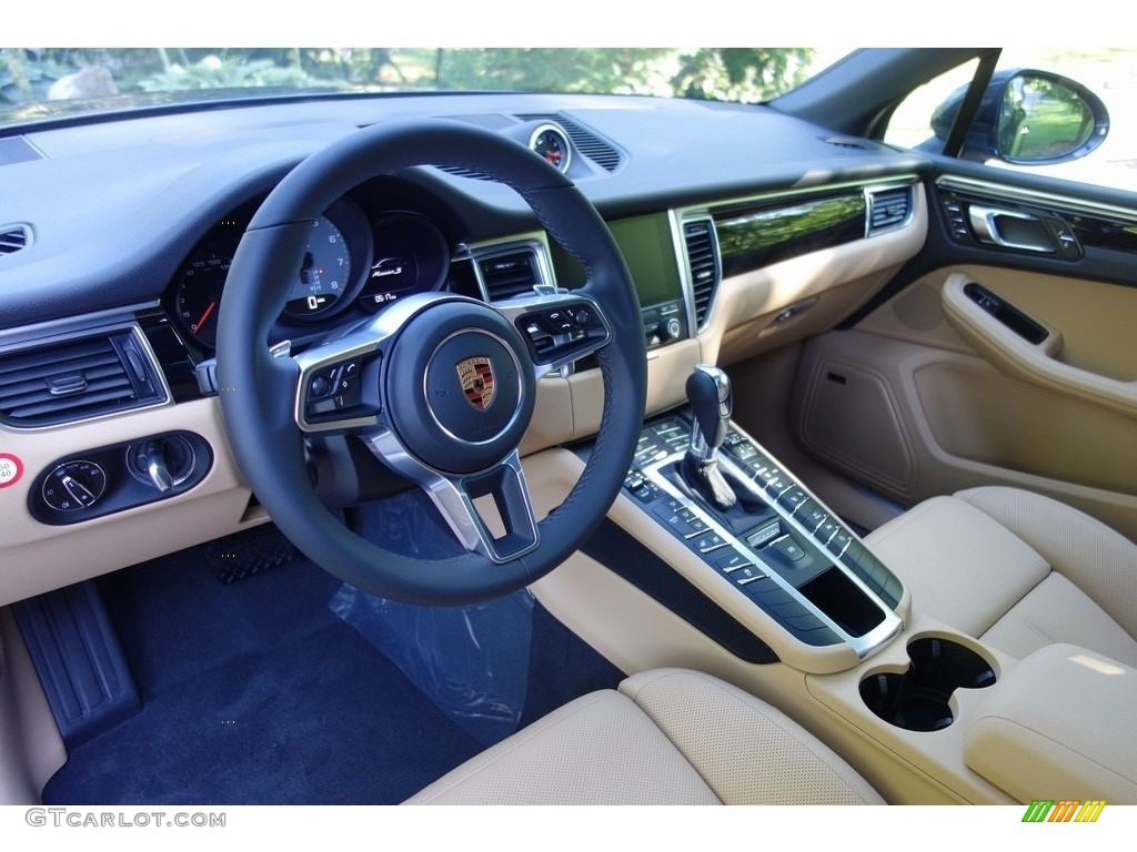 2018 Macan S - Night Blue Metallic / Black/Luxor Beige photo #10