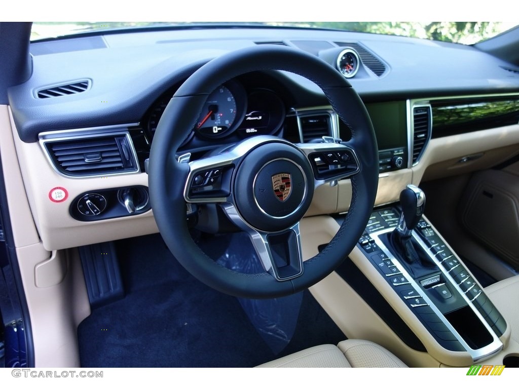 2018 Macan S - Night Blue Metallic / Black/Luxor Beige photo #20