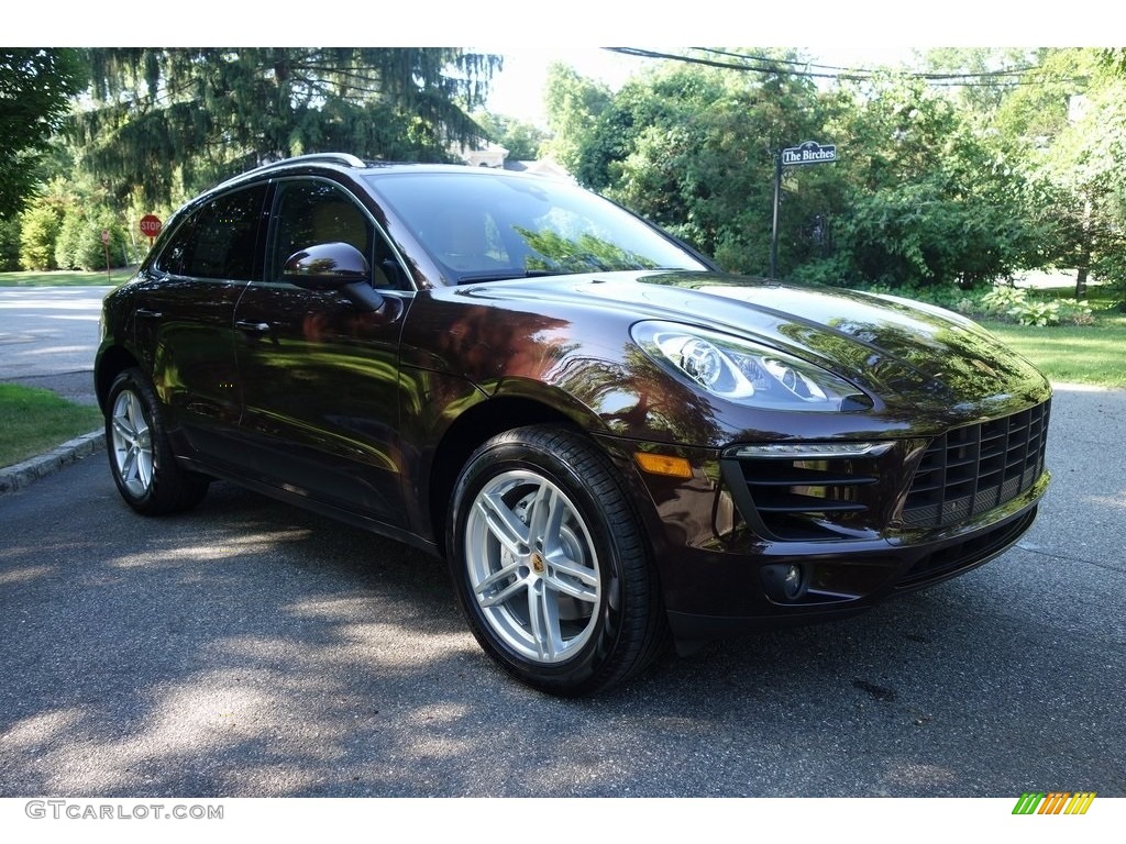 2018 Macan S - Mahogany Metallic / Black/Luxor Beige photo #1