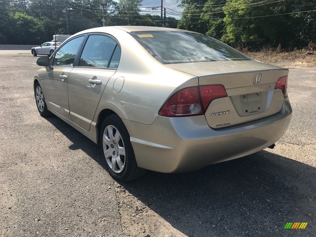 2007 Civic LX Sedan - Borrego Beige Metallic / Ivory photo #5