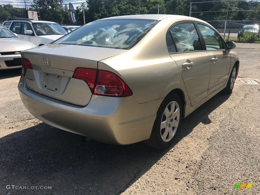 2007 Civic LX Sedan - Borrego Beige Metallic / Ivory photo #7