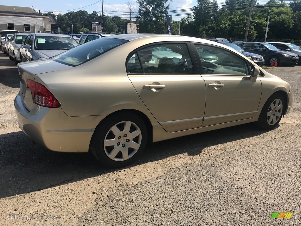 2007 Civic LX Sedan - Borrego Beige Metallic / Ivory photo #8