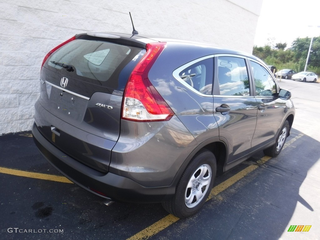 2013 CR-V LX AWD - Polished Metal Metallic / Gray photo #8