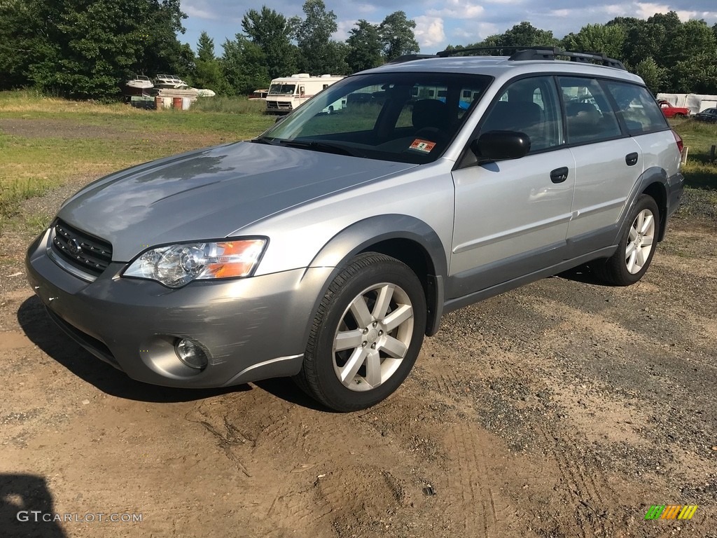 2007 Outback 2.5i Wagon - Brilliant Silver Metallic / Dark Charcoal Tweed photo #2
