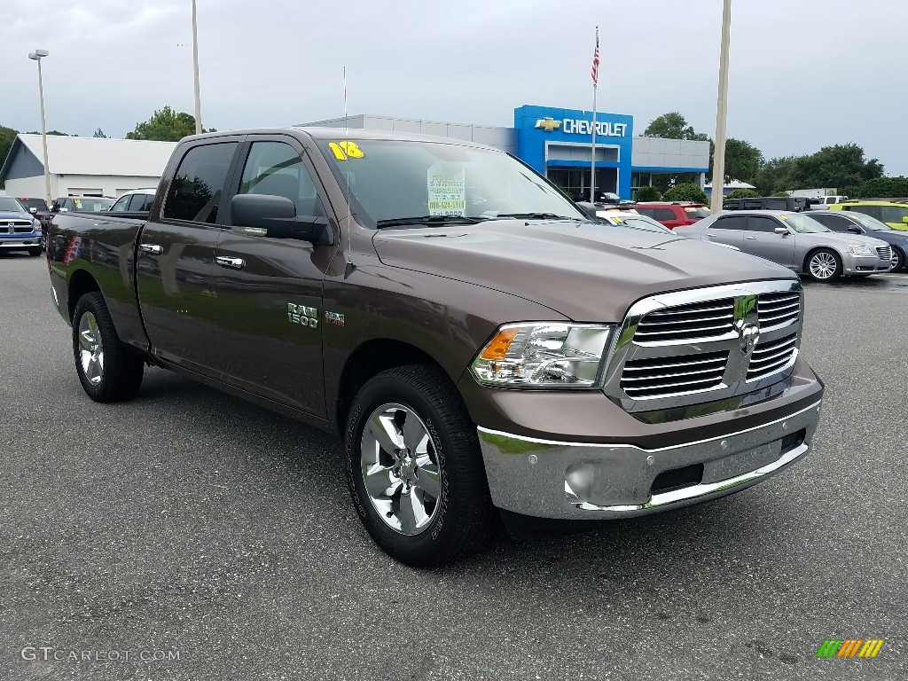 2018 1500 Big Horn Crew Cab - Walnut Brown Metallic / Canyon Brown/Light Frost Beige photo #7