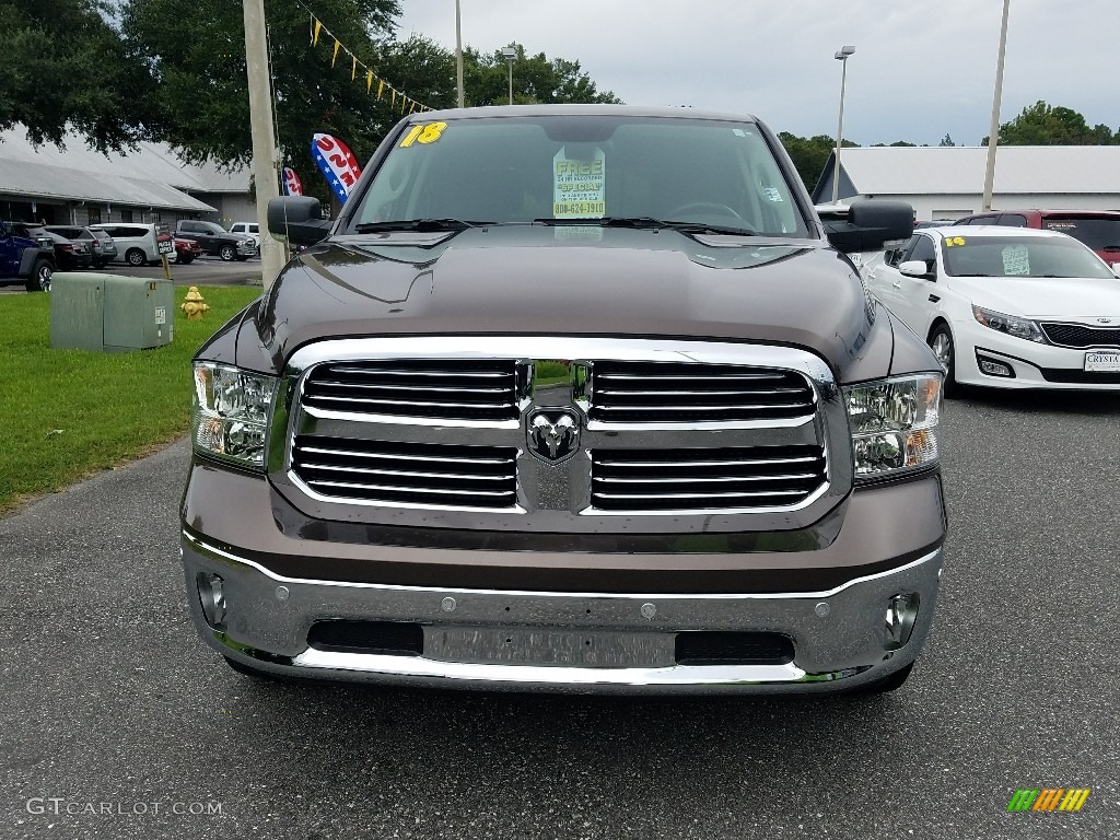 2018 1500 Big Horn Crew Cab - Walnut Brown Metallic / Canyon Brown/Light Frost Beige photo #8