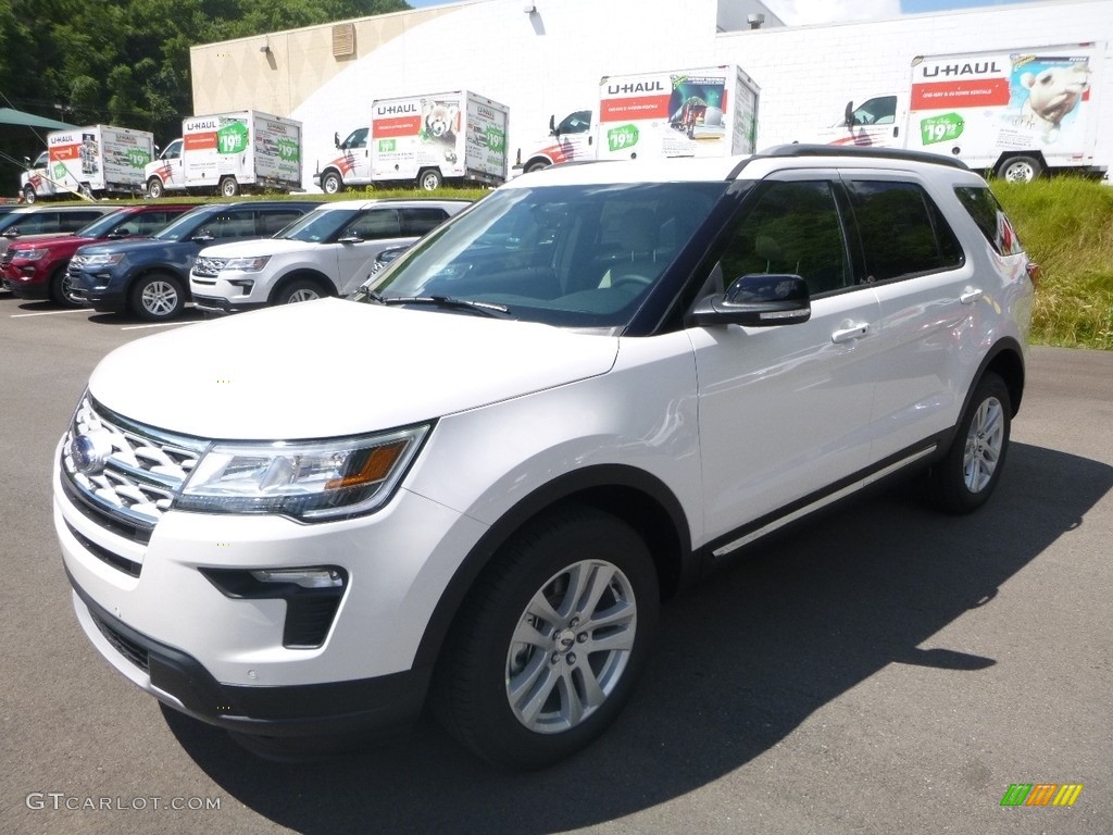 2018 Explorer XLT 4WD - White Platinum / Medium Stone photo #5