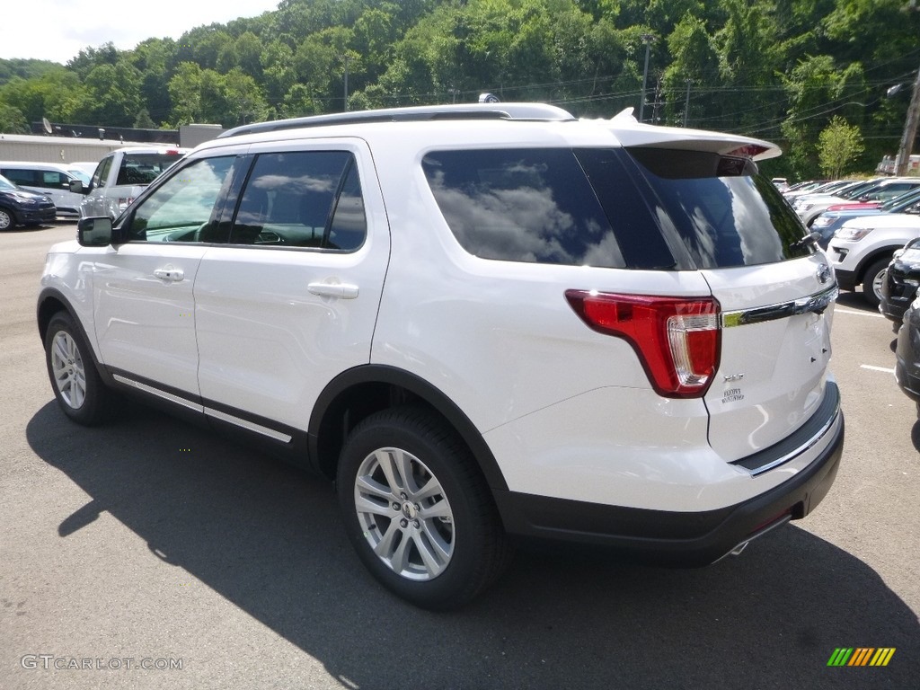 2018 Explorer XLT 4WD - White Platinum / Medium Stone photo #6