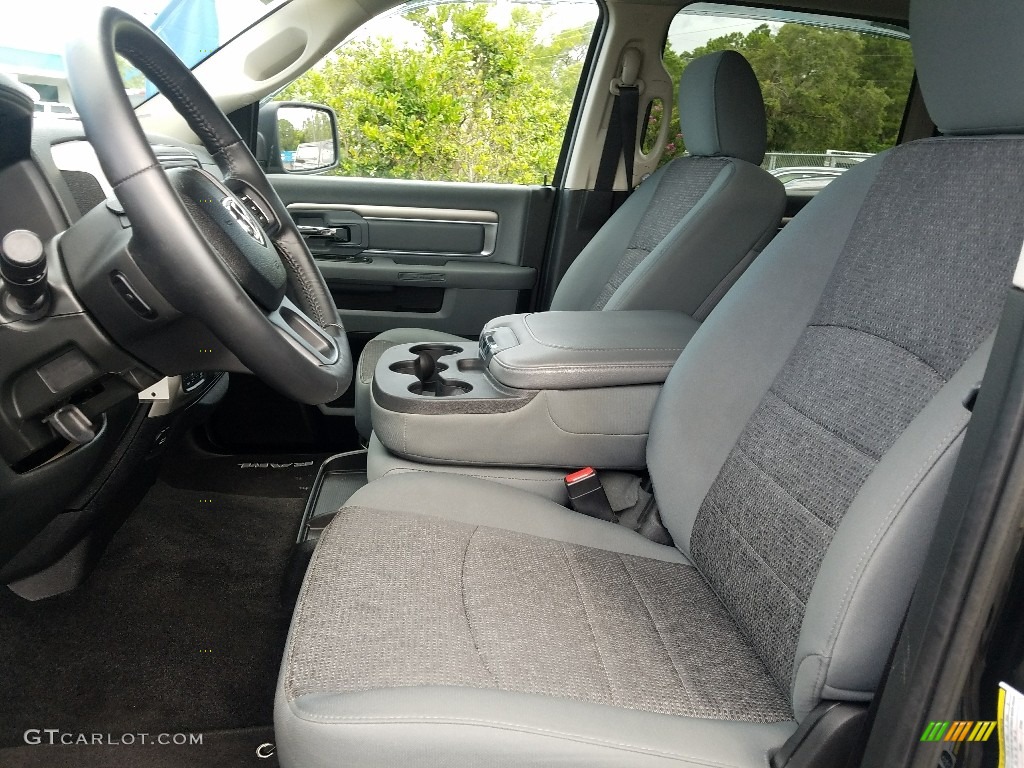 2017 1500 Big Horn Crew Cab 4x4 - Black Forest Green Pearl / Black/Diesel Gray photo #9