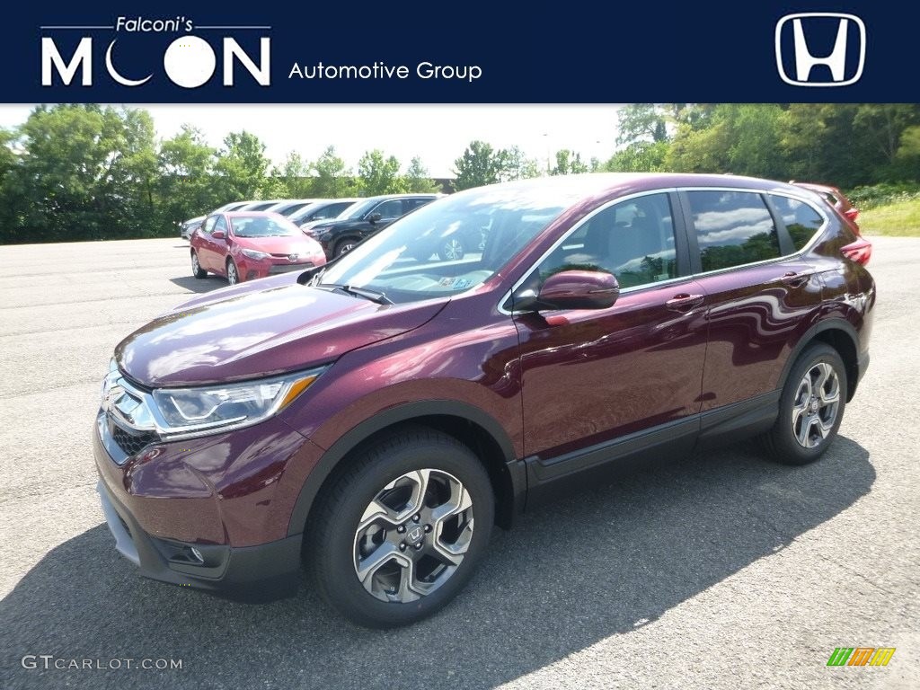 2018 CR-V EX AWD - Basque Red Pearl II / Gray photo #1