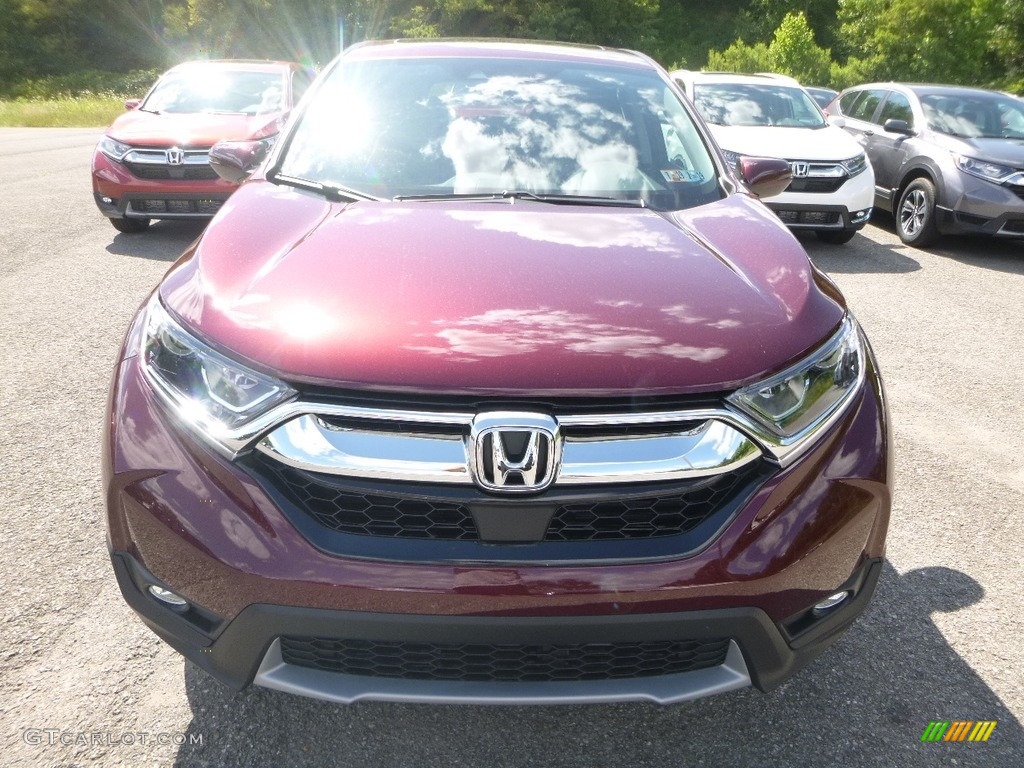 2018 CR-V EX AWD - Basque Red Pearl II / Gray photo #6