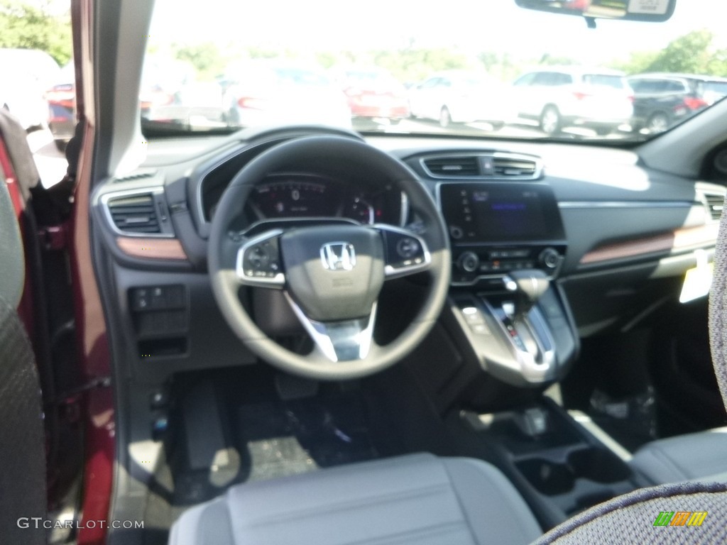 2018 CR-V EX AWD - Basque Red Pearl II / Gray photo #9