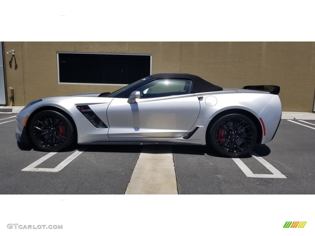 2016 Corvette Z06 Convertible - Blade Silver Metallic / Adrenaline Red photo #1