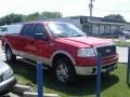 2007 Bright Red Ford F150 Lariat SuperCrew 4x4  photo #4