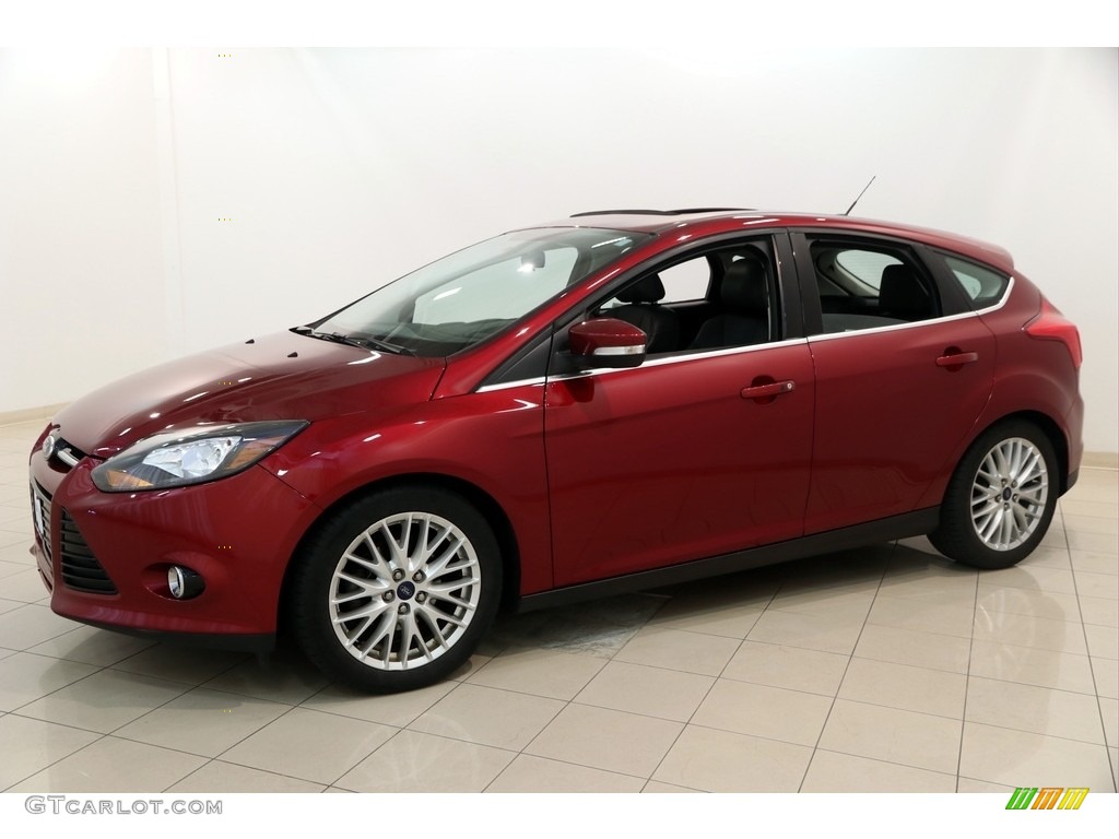 2014 Focus Titanium Hatchback - Ruby Red / Charcoal Black photo #3