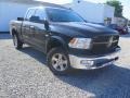 2012 Black Dodge Ram 1500 Outdoorsman Quad Cab 4x4  photo #2