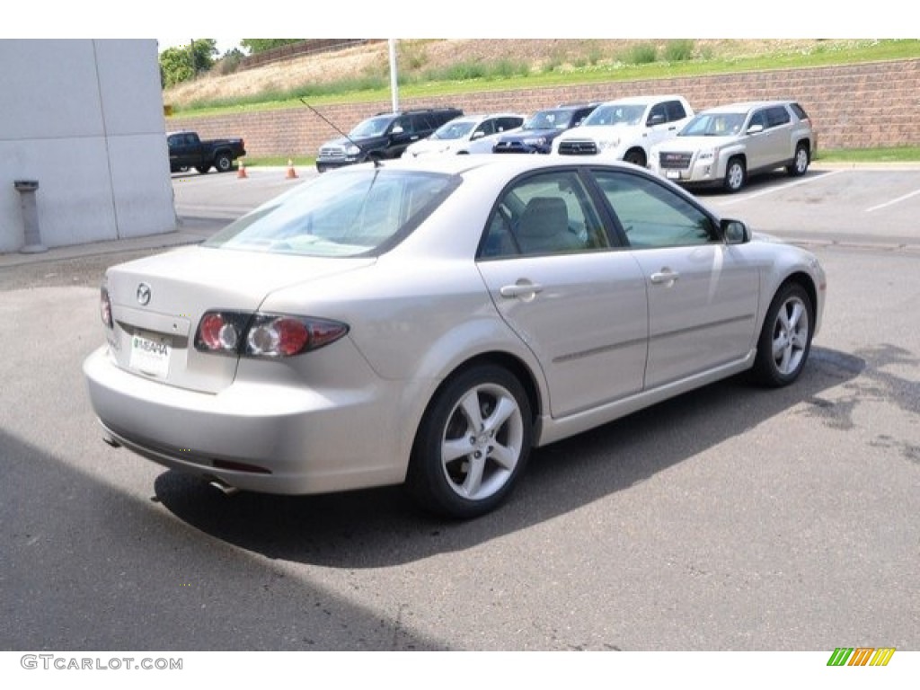 2007 MAZDA6 i Sport Sedan - Smokestone / Beige photo #6