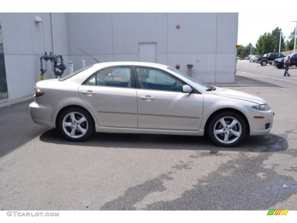 2007 MAZDA6 i Sport Sedan - Smokestone / Beige photo #7