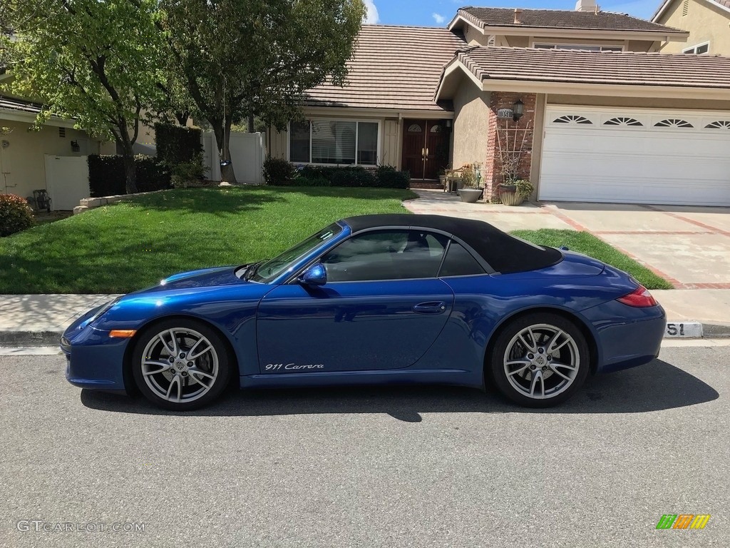 2009 911 Carrera Cabriolet - Aqua Blue Metallic / Stone Grey photo #15