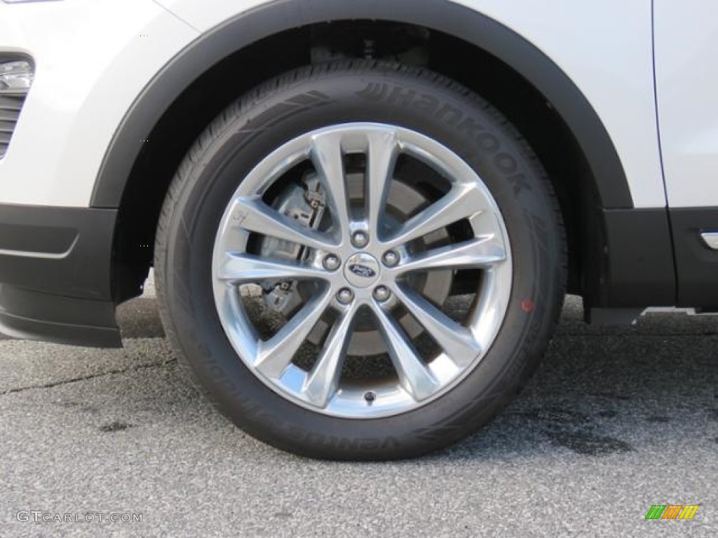 2018 Explorer XLT - White Platinum / Ebony Black photo #4
