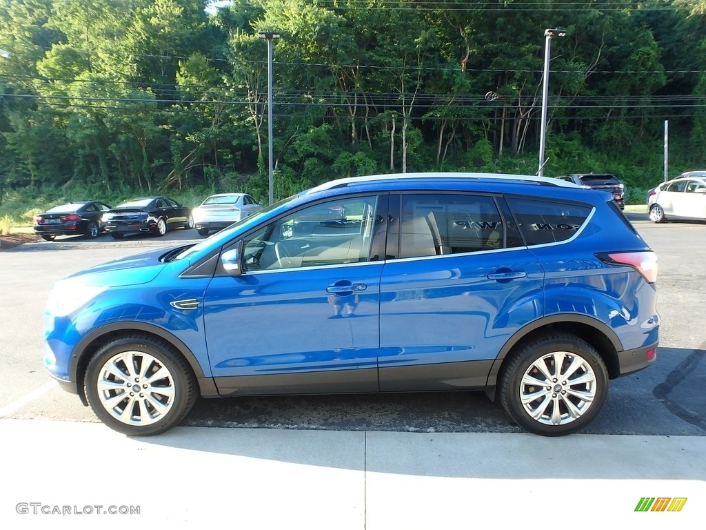 2018 Escape Titanium 4WD - Lightning Blue / Charcoal Black photo #6