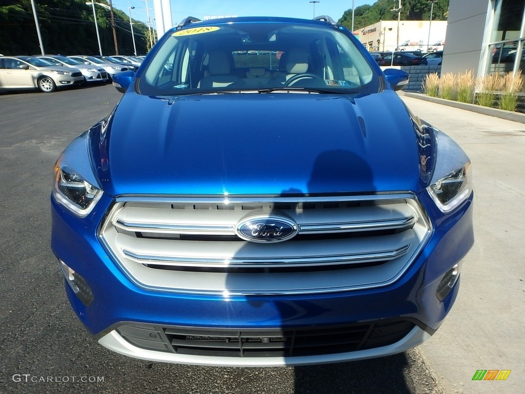 2018 Escape Titanium 4WD - Lightning Blue / Charcoal Black photo #8