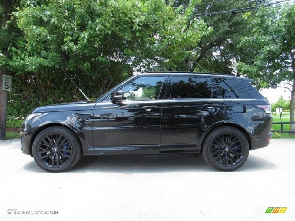 Santorini Black 2017 Land Rover Range Rover Sport SVR Exterior Photo #128370079