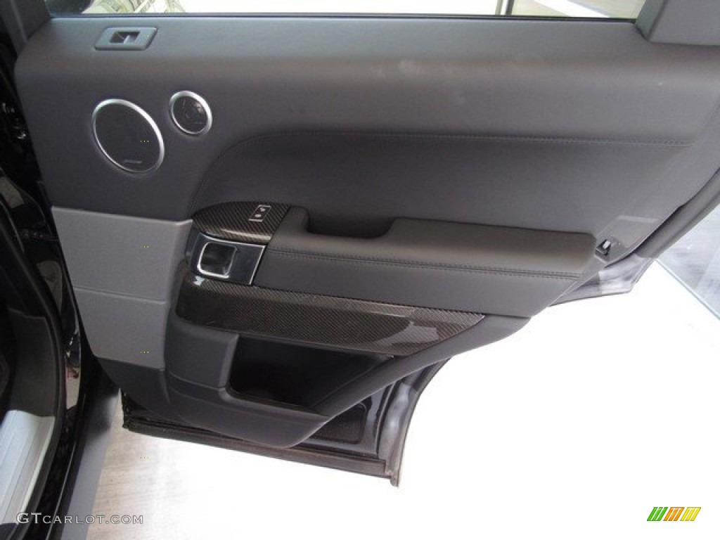 2017 Land Rover Range Rover Sport SVR Ebony/Ebony Door Panel Photo #128370253