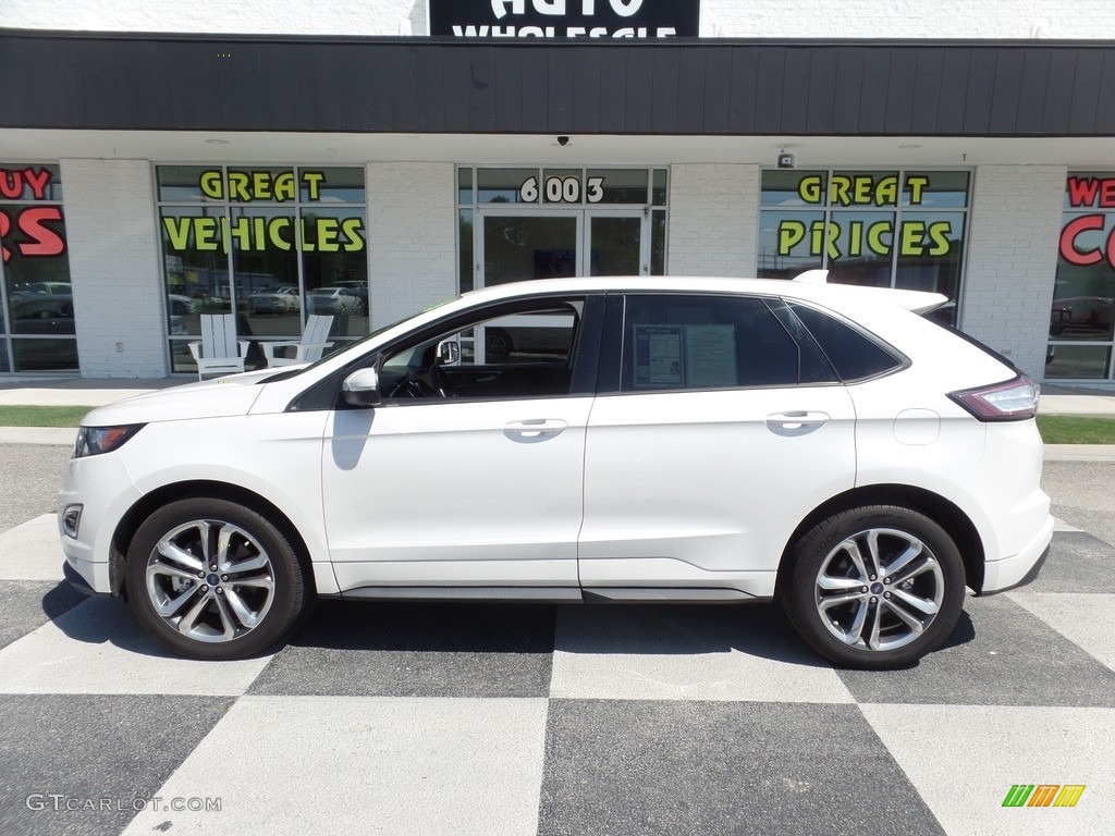 White Platinum Ford Edge